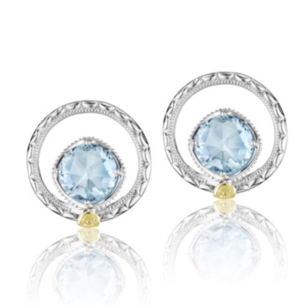 Tacori 18K925 Island Rains Sky Blue Topaz Earring